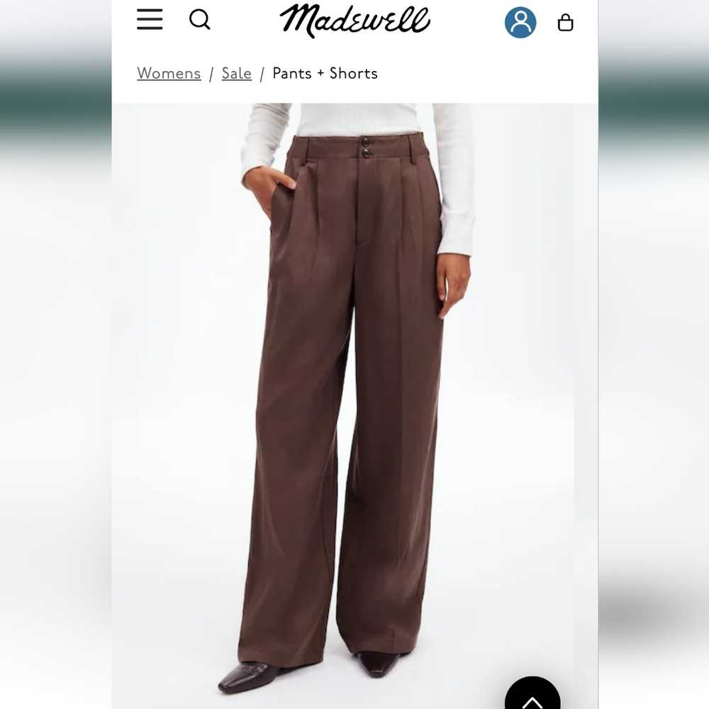 Elegant Brown Wide-Leg Pants